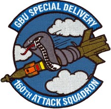 USAF 160th ATTACK SQUADRON – GBU SPECIAL DELIVERY PATCH