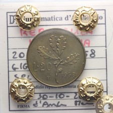 DN - Repubblica Italiana - 20 lire 1958 SPL - 13738