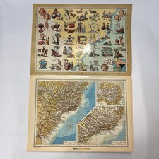 Stampa geografica Brasile 1959
