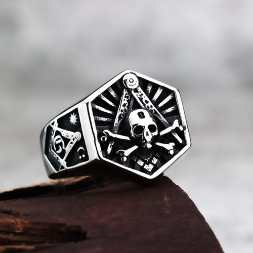 Anello vintage teschio - vintage,