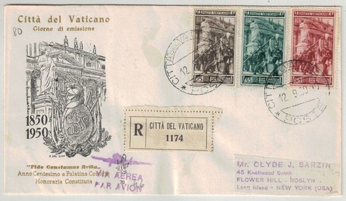 Vaticano 1950 fdc - 1950, (venetia)