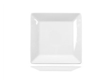 Piatto In Porcellana Quadrato