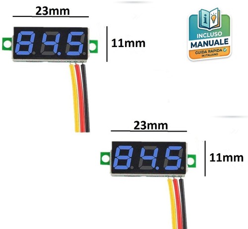 Mini voltmetro digitale - 2x, led