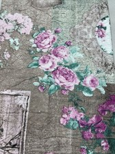 copriletto trapuntato per letto 1 piazza e mezza disegno shabby rose