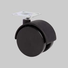 RUOTA ARREDAMENTO GEMELLATA C/PIASTRA 30 mm - portata 25 kg - 4 pezzi