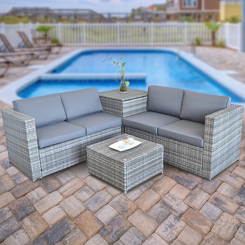 Set giardino salotto rattan - giardino,