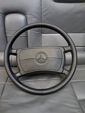 Mercedes Benz R129 Volante PELLE NERA ORIGINAL STEERING WHEEL 1244640228