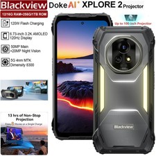Blackview XPLORE 2 Proiettore 5G AI Smartphone Resistente Android 15 Mobile Esterno