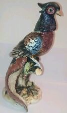Fagiano In Ceramica Porcellana Scultura Vintage Uccello 38 Cm Da Collezione 