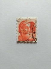 Francobollo Repubblica Italiana serie "Michelangiolesca" 10 lire del 1961