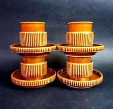 Tognana set 4 Tazzine da Caffè Ambrate in Porcellana Tazze Vintage Made in Italy