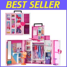 Dream Closet Playset with 35+ Doll Clothes & Accessories