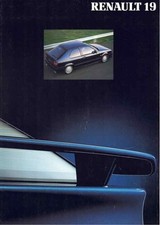 Catalogue brochure Renault 19