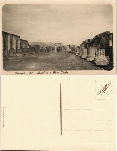 Cartolina pompei basilica - cartolina,