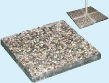 Base In Ghiaia e Cemento Per Ombrellone Decentrato 40X40 KG 13,5,Laterale 531386