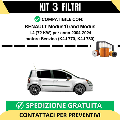 Kit filtri tagliando - 3, per