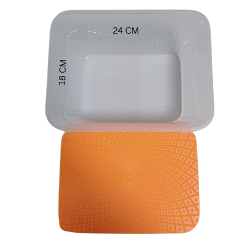 Tupperware orange storage - tupperware,