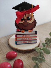 10 Scatole Laurea Gufo su libri Personalizzate