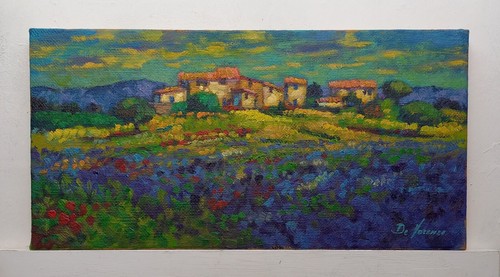 Paesaggio dipinto quadro olio - paesaggio,