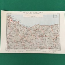 6 Carte geografiche antiche SICILIA Completa TCI 1920 Old antique map Vedi Foto