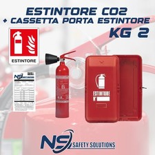 ESTINTORE CO2 +CASSETTA PORTA