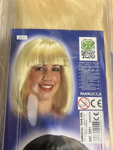 Parrucca capelli biondi - capelli,