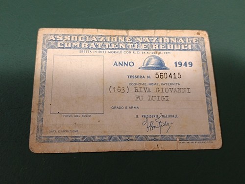 Tessera associazione nazionale - tessera,