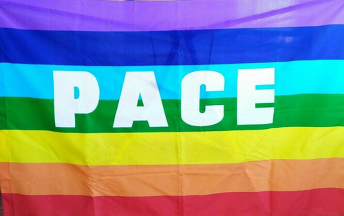 Bandiera pace arcobaleno - arcobaleno, cm