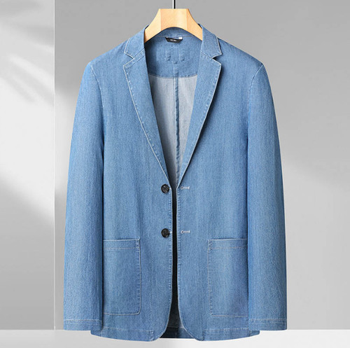 Cappotto uomo denim sportivo