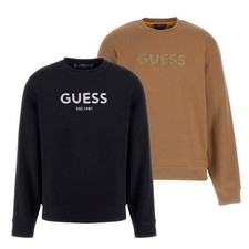 GUESS FELPA UOMO LOGO FRONTALE
