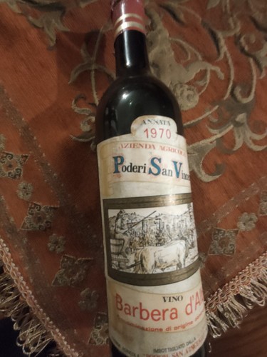 Vino rosso annata 1970 - rosso,