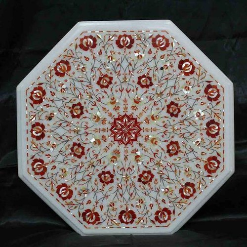 Marmo tavolo top semi - ",