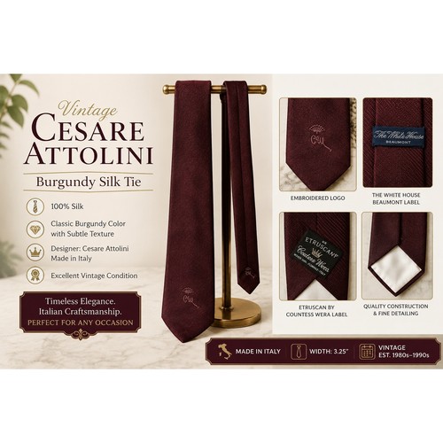 Cravatta vintage cesare - vintage,