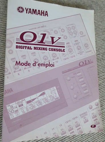 Yamaha 01v mode emploi - yamaha,