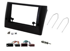 Ghiera Autoradio CD Stereo CT24FT13 Nero Kit Cavi per Fiat Stilo 2001-2008