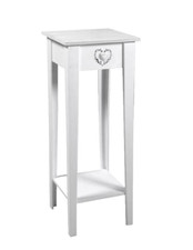 Comodino cuore bianco ingresso - bianco,