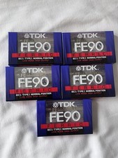 5 cassette audio TDK FE90 -