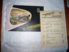 Catalogo Fleischmann 1953 scala 0 con listino prezzi buono -affare-