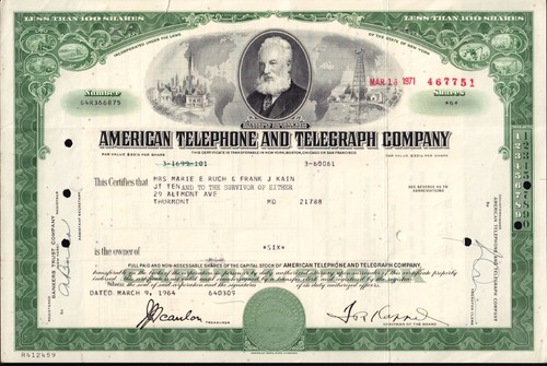 American telegraph 1964 - at&t,