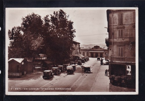 Cartolina asti via cavour - via,