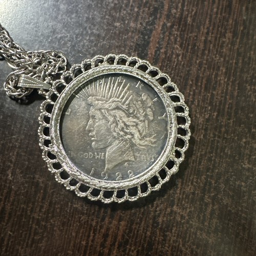 Ciondolo dollaro argento - , pace