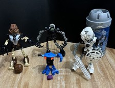 LEGO BIONICLE 8536 Kopaka/8550 Gahlok + Krana/8532 Mata Onua/8531 Pohata figure
