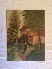 Antico Quadro Il Mulino