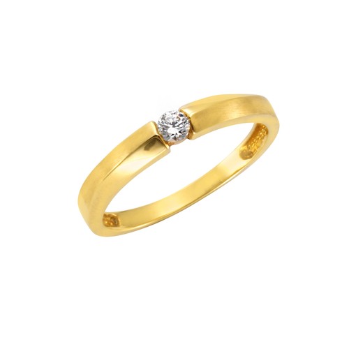 Anello celesta oro 375 giallo - oro,
