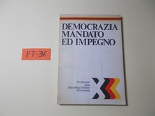 Libro democrazia mandato - libro, ed