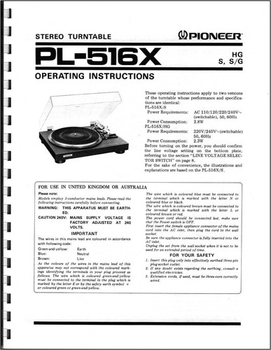 Pioneer 516x giradischi - pl-516x,