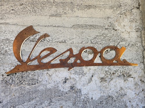Tabella insegna vespa ferro - tabella,