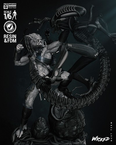 Predator alien diorama - alien,,