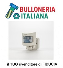 LYvia Sensore Movimento Presenza da Parete 1200W Art. 58575 Bianco Rilevatore