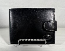 PORTAFOGLIO UOMO VINTAGE THE BRIDGE MADE IN ITALIAN PELLE MARRONE SCURO